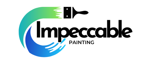 Cropped transparent logo of Impeccable Painting, featuring a sleek and professional design, ready for digital use.